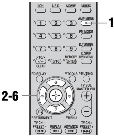 SONY STR-DG510 - Navigation dans les menus - 1