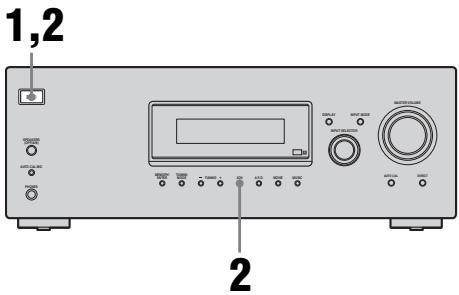 SONY STR-DG510 - Rétablissement des champs sonores aux réglages initiaux - 1