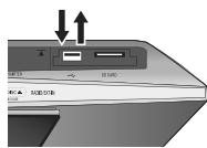 PANASONIC SC-BTX68EF-K - Insérer ou enlever un dispositif USB - 1