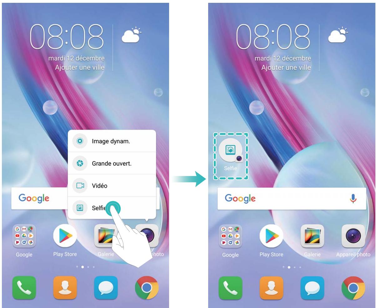 HONOR 9 Lite - Utilisation de raccourcis pour acceder aux fonctionnalités les plus couramment utilisées : - 1