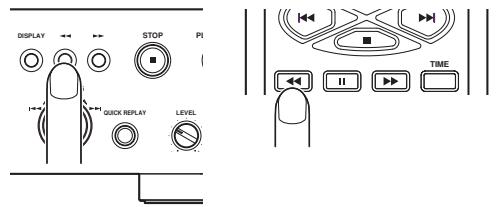 MARANTZ CD7300 - RECHERCHER UNE PARTIE SPÉCIFIQUE D'UNE PISTE (RECHERCHE) - 2