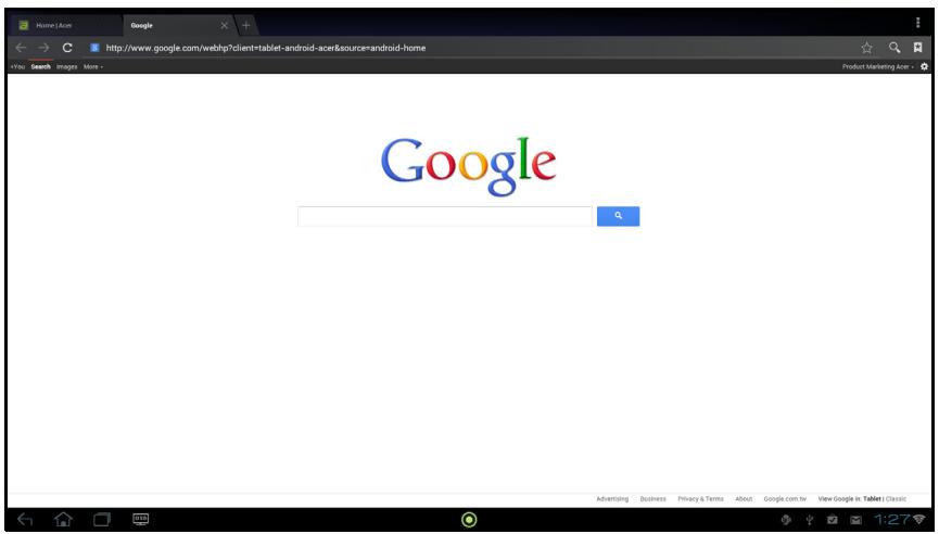 ACER SMART DISPLAY DA220HOL - Utiliser le navigateur - 2