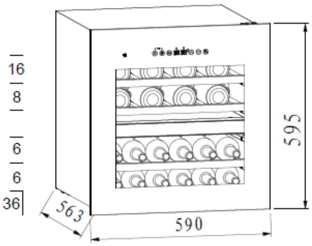 DE DIETRICH DIW36DFB - Conservation du vin - 1
