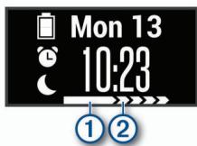 GARMIN VIVOMOVE 3 - Barre d'activité - 1