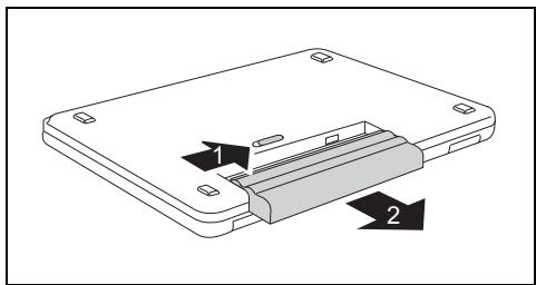 FUJITSU AMILO Pa / Pi Series - Accumulateur : retirer - 1
