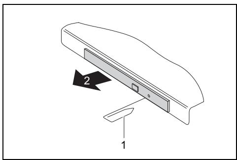 FUJITSU AMILO Pa / Pi Series - Extraction manuelle (extraction d'urgence) - 1