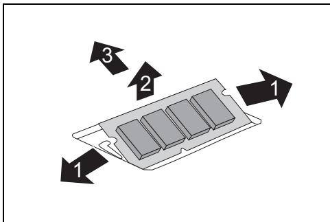 FUJITSU AMILO Pa / Pi Series - Monter/démonter les modules d'extension mémoire - 4