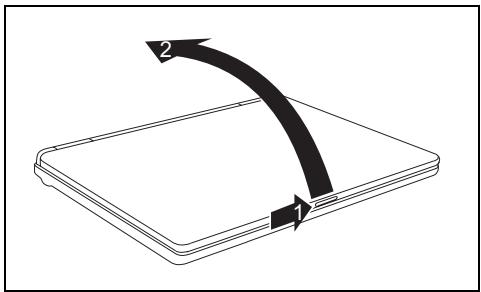 FUJITSU AMILO Pa / Pi Series - Mettre le notebook sous tension - 1
