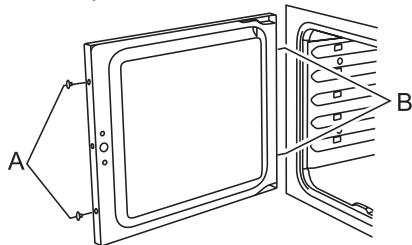 FALCON F9OODXDFWH/NM-EU BL - Dépose du panneau de porte extérieur du four - 1