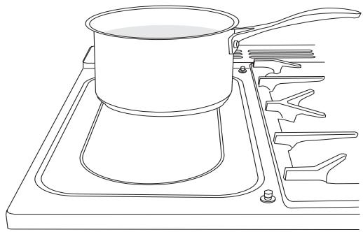 FALCON CDL 110 DFCT/CCO - Utilisation avec une casserole - 1