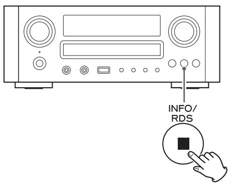 TEAC CR-H700 - Appuyez sur la touche RDS. - 1