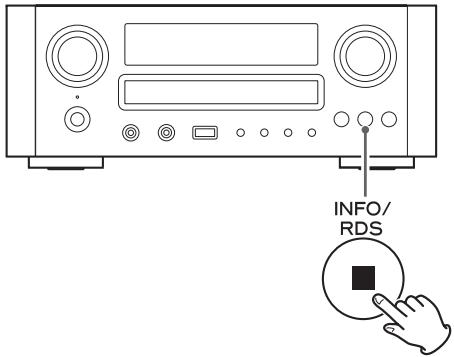 TEAC CR-H700 - Changement de l'information affichée - 1