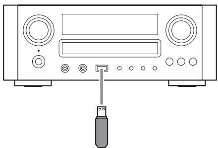 TEAC CR-H700 - Connectez le périphérique USB de stockage externe à l'appareil. - 1