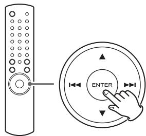 TEAC CR-H700 - Appuyez sur la touche ENTER. - 1