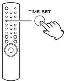 TEAC CR-H700 - Appuyez sur la touche TIME SET. - 1