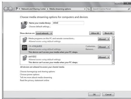 TEAC CR-H700 - Ajoutez les fichiers que vous pouvez partager à la bibliothèque de windows media player, s'ils n'y figurent pas encore. - 2
