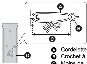 PANASONIC SC-BT735 - Pour éviter la chute de l'enceinte - 1