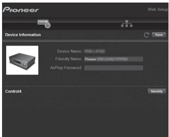 PIONEER SX-NSOAE-SB - Web Setup - 1