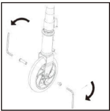 MPMAN TR20K - Remplacement de la roue avant - 3
