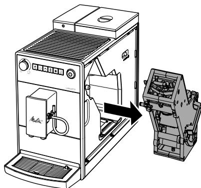 MELITTA NC - Zetgroep reinigen - 1