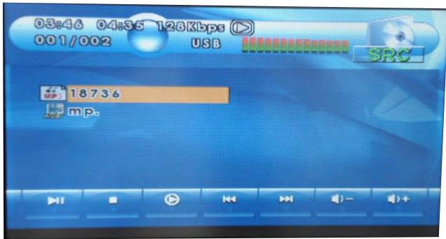 TAKARA CDV 1005 - Mode menu MP3 - 1