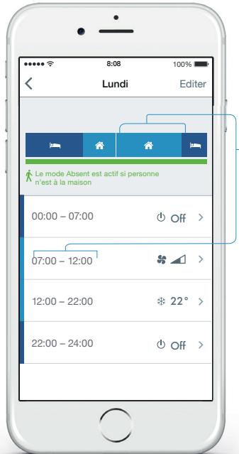 TADO CLIMINTELLIGENTE - APPLICATION MOBILE - PROGRAMMES - 1