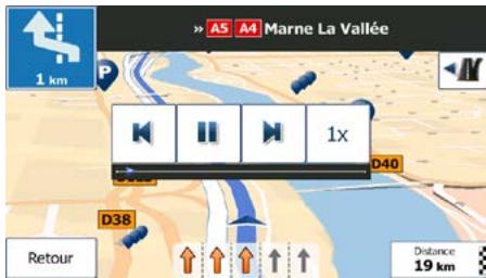 MAPPY ULTI E521S - Visualisation de la simulation de l'itinéraire - 4