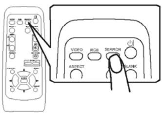 HITACHI PJLC 9 - Recherche d'un signal d'entrée - 1