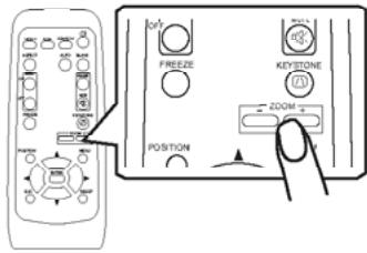 HITACHI PJLC 9 - Réglage du zoom (puissance d'agrandissement) - 1