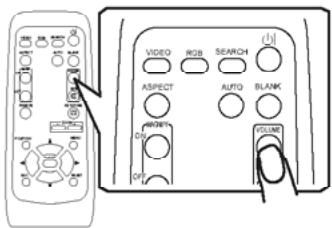 HITACHI PJLC 9 - Réglage du volume - 1