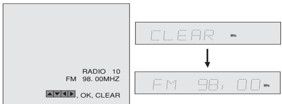 LG-GOLDSTAR LH-C6230 - Effacer les stations radios méorisées - 3