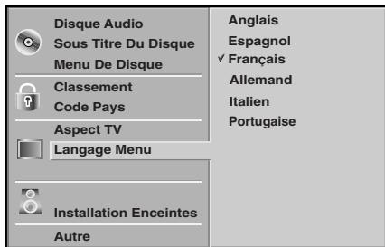 LG-GOLDSTAR LH-C6230 - Languedu menu - 1