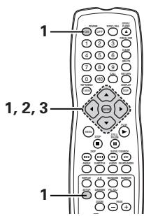 DENON DVD-2200 - Pour quitter le mode paramétrage - 1