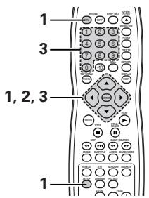 DENON DVD-2200 - Pour quitter le mode paramétrage - 1