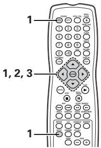 DENON DVD-2200 - Pour quitter le mode paramétrage - 1