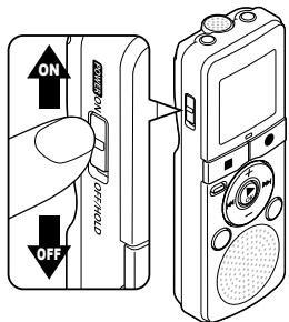 OLYMPUS VN-7700 - Allumer l'alimentation - 1