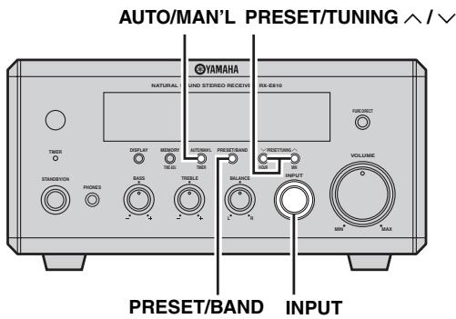 YAMAHA E-810 - Syntonisation manuelle - 1