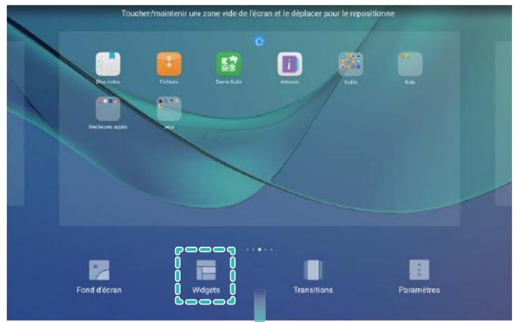 HUAWEI M5 10 32 GB WiFi GRY - Gérer les widgets de votre écran d'accueil - 1