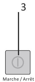 THOMSON TW7140 - Partie gauche : bouton de sélection du programme - 2