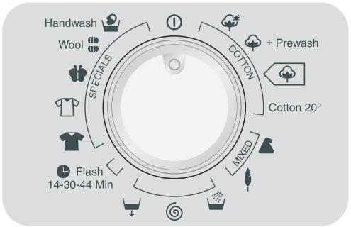 DE DIETRICH DLZ814I - 7) Indicateurs selection essorage - 1