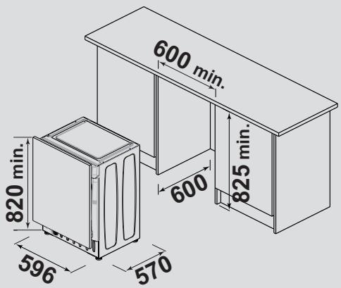 DE DIETRICH DLZ814I - Instructions de montage de la porte du meuble - 3
