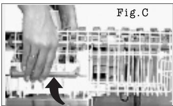 ARISTON LD 87 BLANC - How to adjust the top rack. - 1