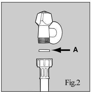 ARISTON LD 87 BLANC - Cold water connection. - 1