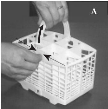 ARISTON LD 87 BLANC - How to adjust the top rack. - 10