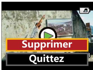 KODAK SP1 AQUA PACK - Supprimer la vidéo ou la photo : - 1