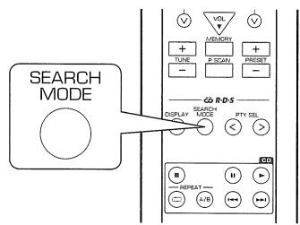 SHERWOOD RX772 - Lorsque "recherche RDS" s'affiche, appuyer sur les boutons syntonisation plus / moins - 3