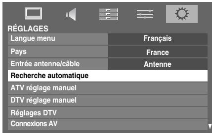 TOSHIBA 40LV675D - Recherche automatique - 2