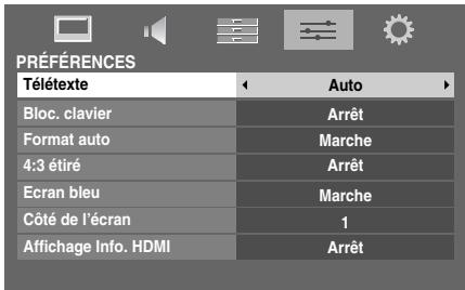 TOSHIBA 40LV675D - Sélection des modes - 1