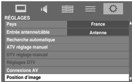 TOSHIBA 40LV675D - Position d'image - 2