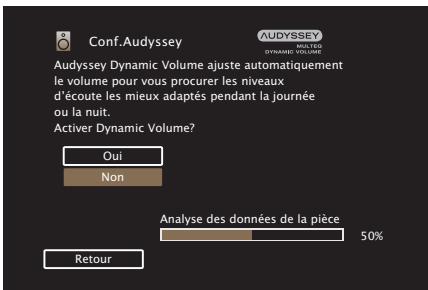 MARANTZ NR-1510 - Effectuez le paramétrage de audyssey dynamic EQ® et audyssey dynamic volume®. - 2